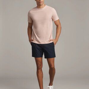 EUC RHONE Men's Short Sleeve Origin Tee in Light Pink, XXL